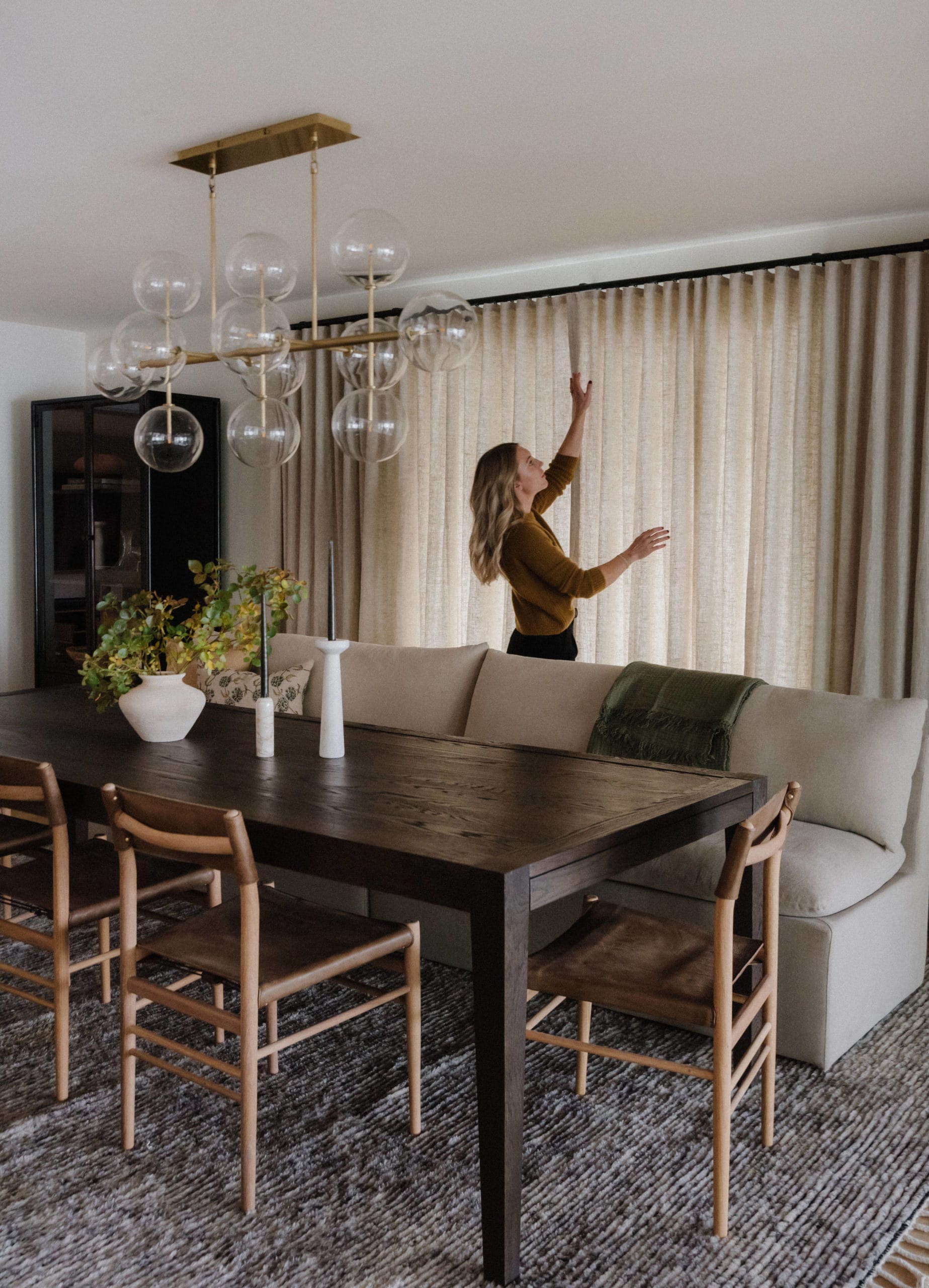 Hang Tall Drapes in the Dining Room