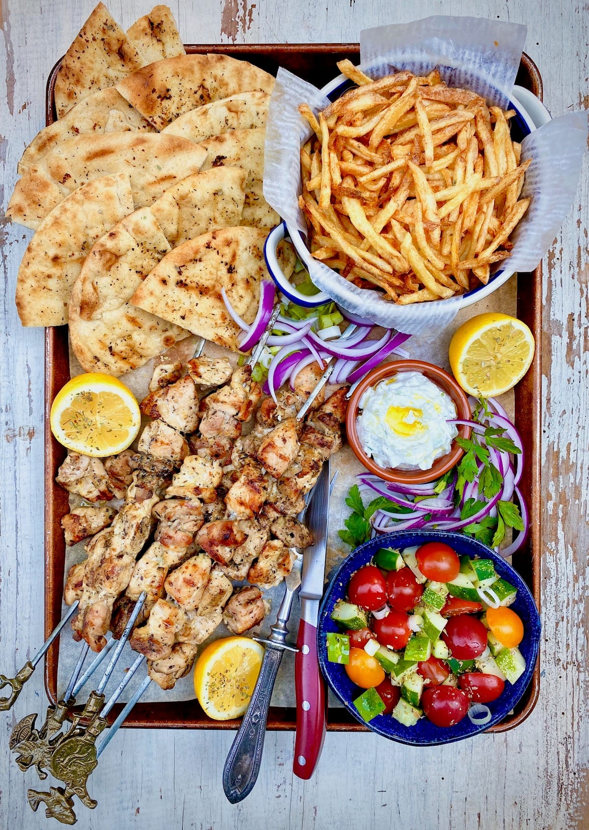 Greek Souvlaki Platter Recipe
