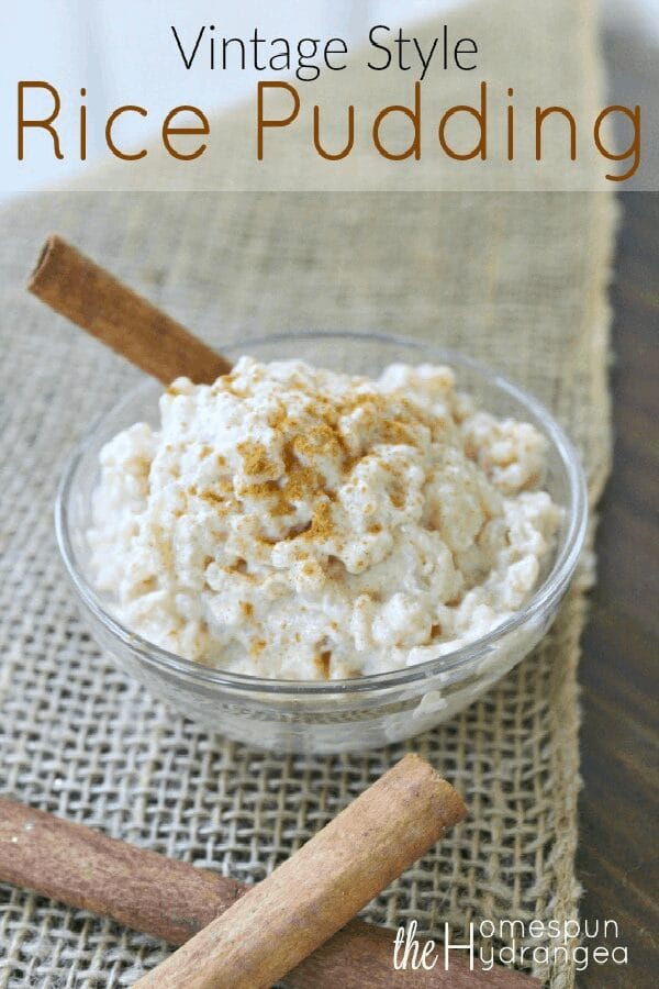 Depression Era Rice Pudding Recipe