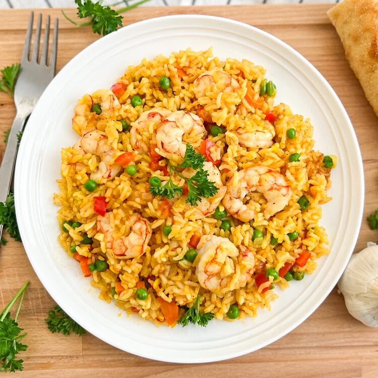 One-Pan Spanish Rice and Shrimp Recipe