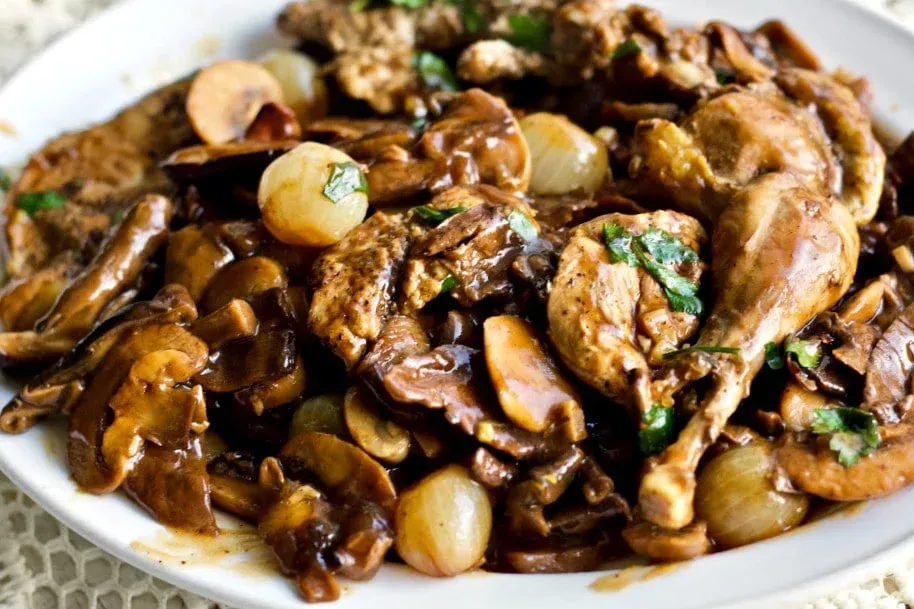 Roast Pheasant with Wild Mushrooms