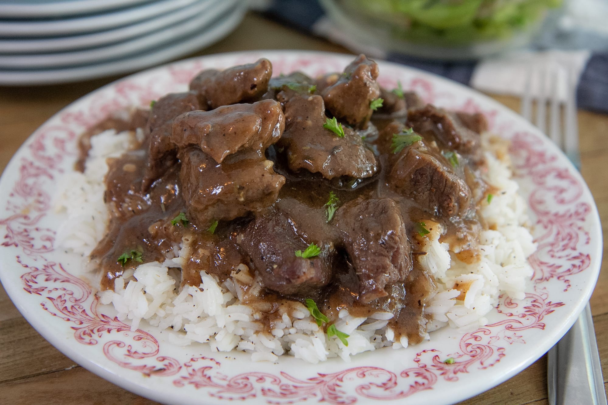 Old-Fashioned Beef Tips and Gravy Recipe