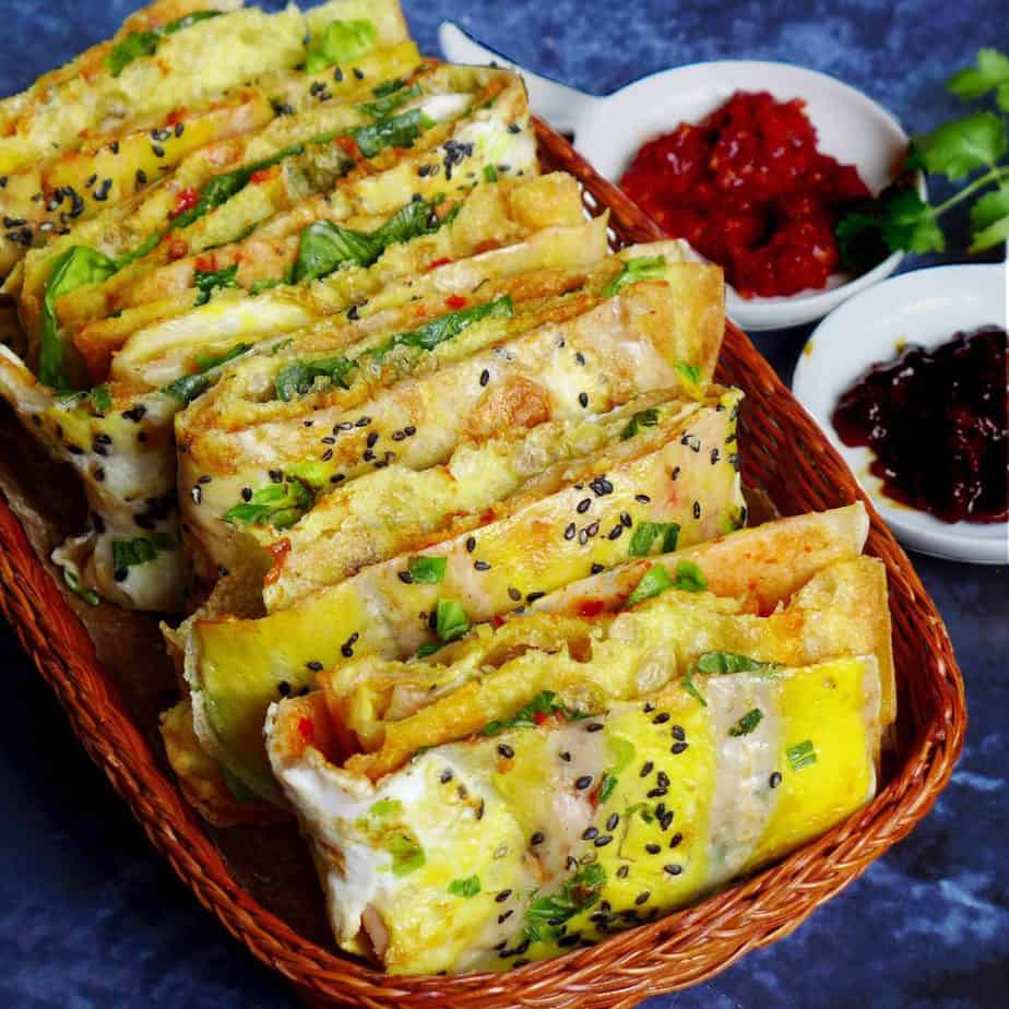 Chinese Jian Bing (Breakfast Crepe) Recipe