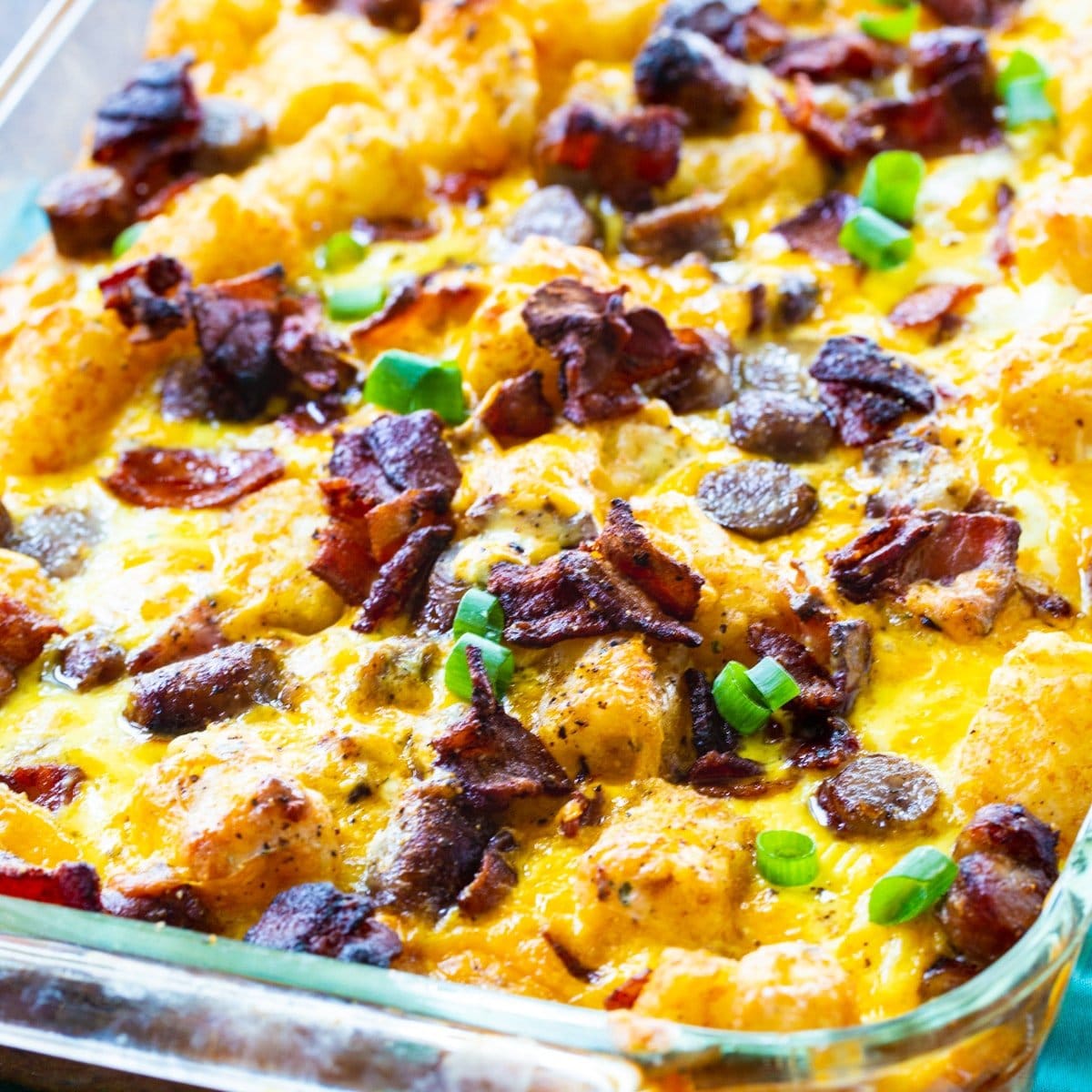 Loaded Tater Tot Breakfast Casserole Recipe