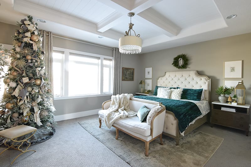 Add velvety bedlinen in your master bedroom