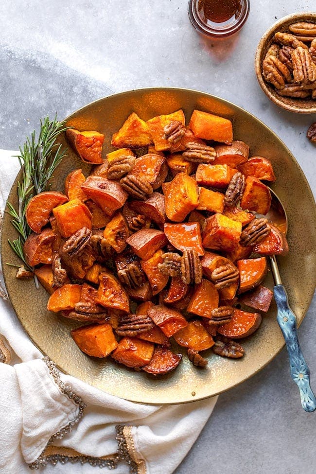 Maple Roasted Sweet Potatoes Recipe