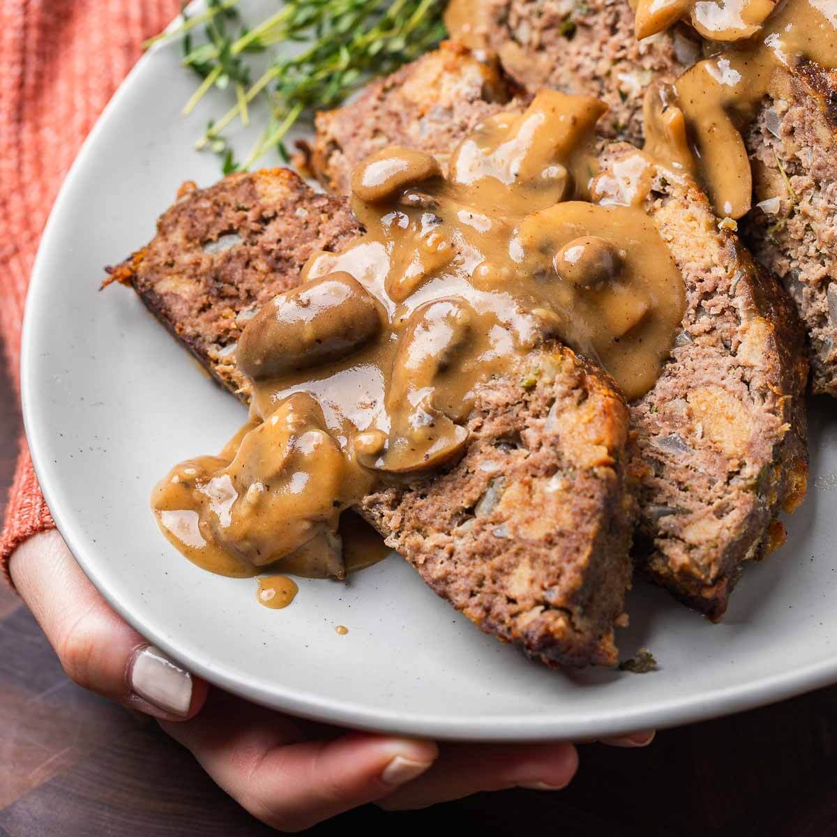 Meatloaf with Brown Gravy Recipe