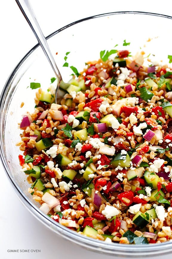 Mediterranean Farro Salad Recipe