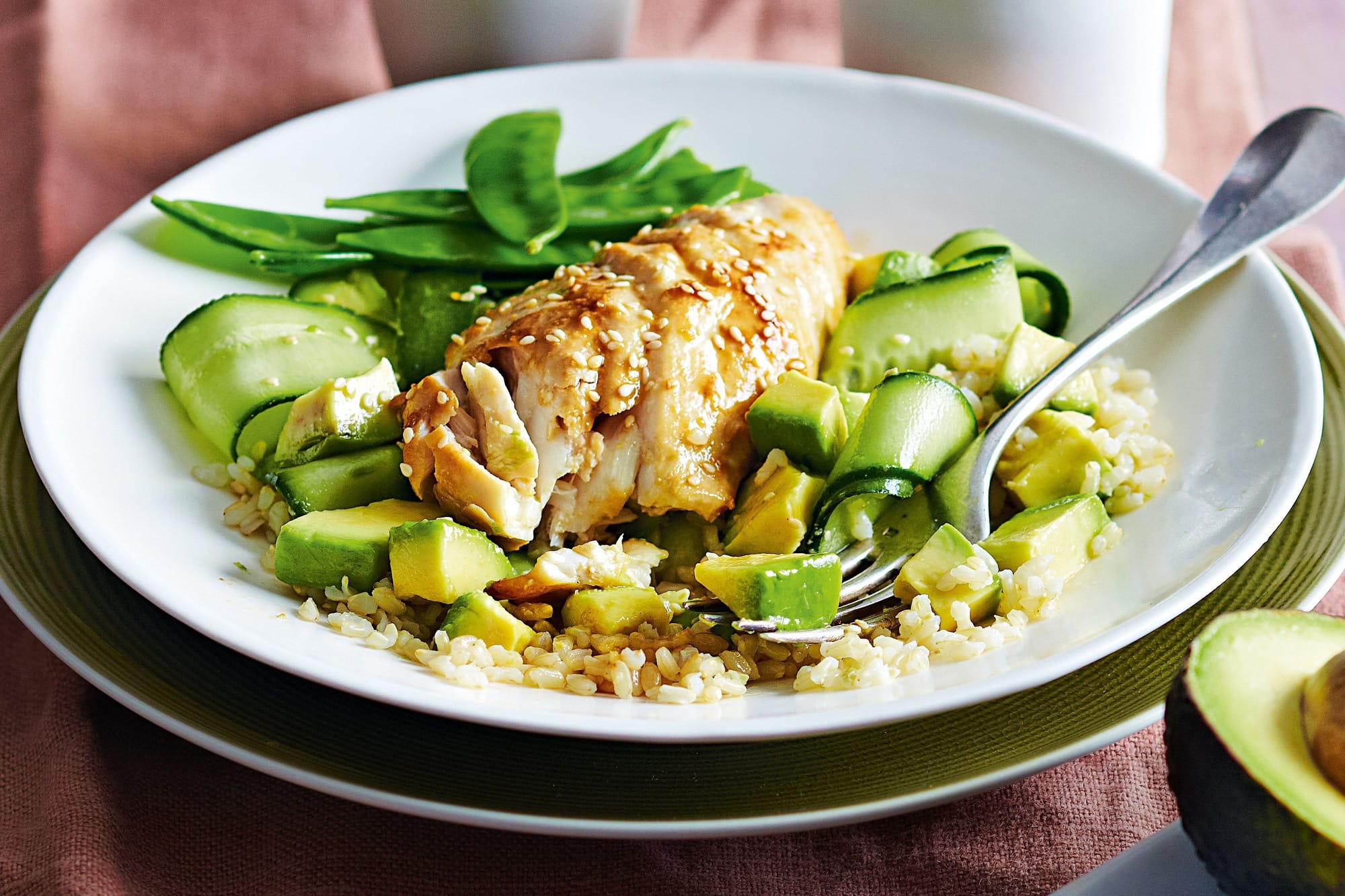 Miso-Glazed Fish with Brown Rice Recipe