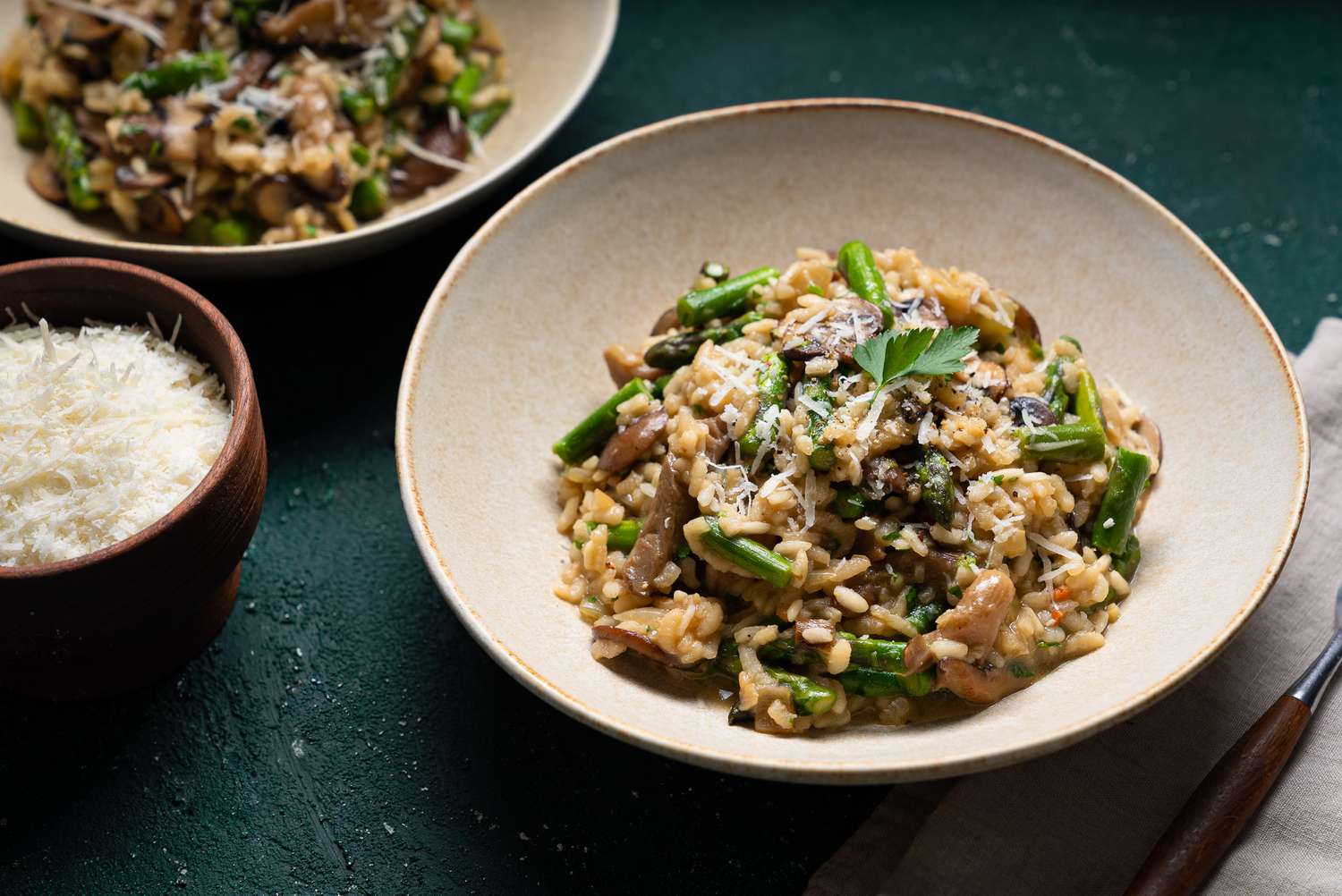Asparagus Mushroom Risotto Recipe
