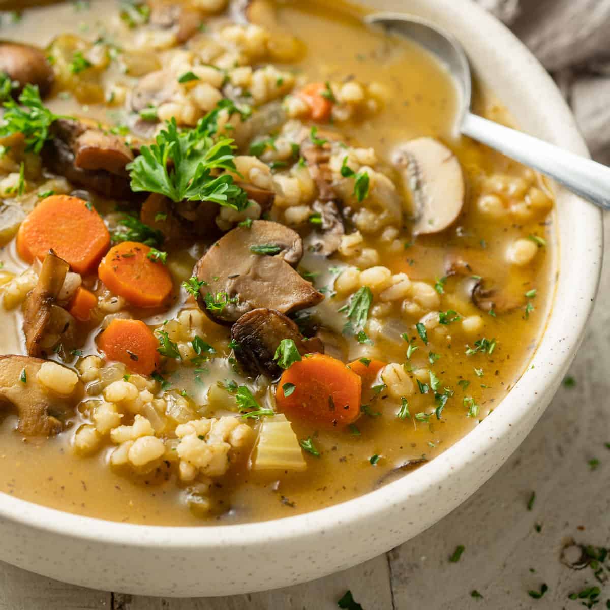 Mushroom and Barley Soup Recipe