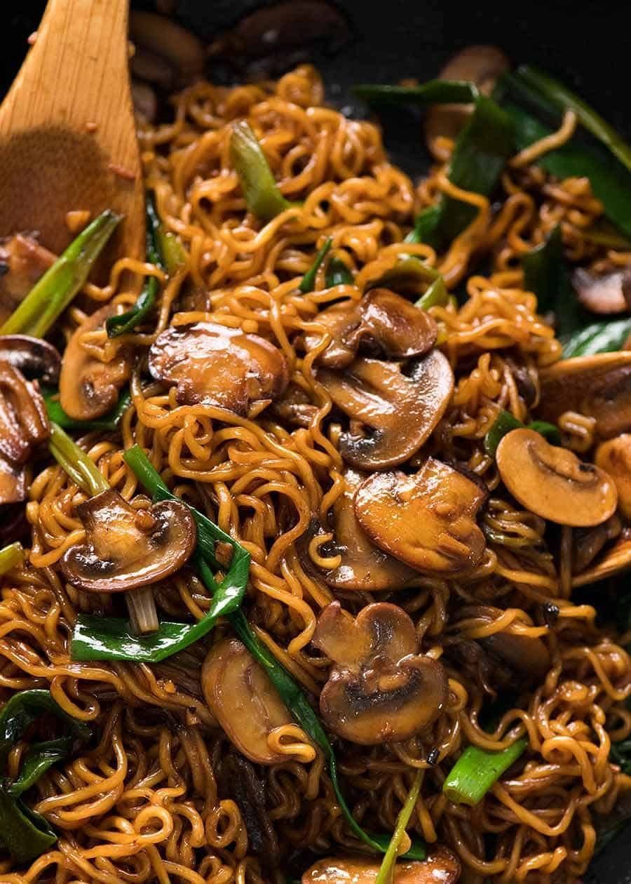 Mushroom Ramen Noodles
