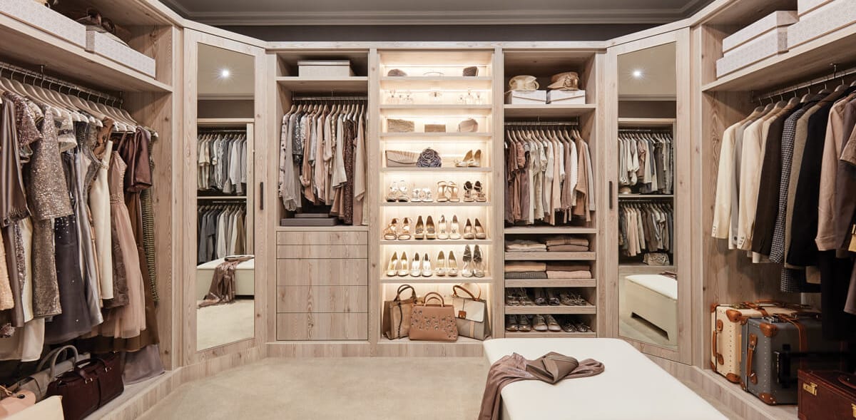 Create a dressing area with bespoke storage in your master bedroom