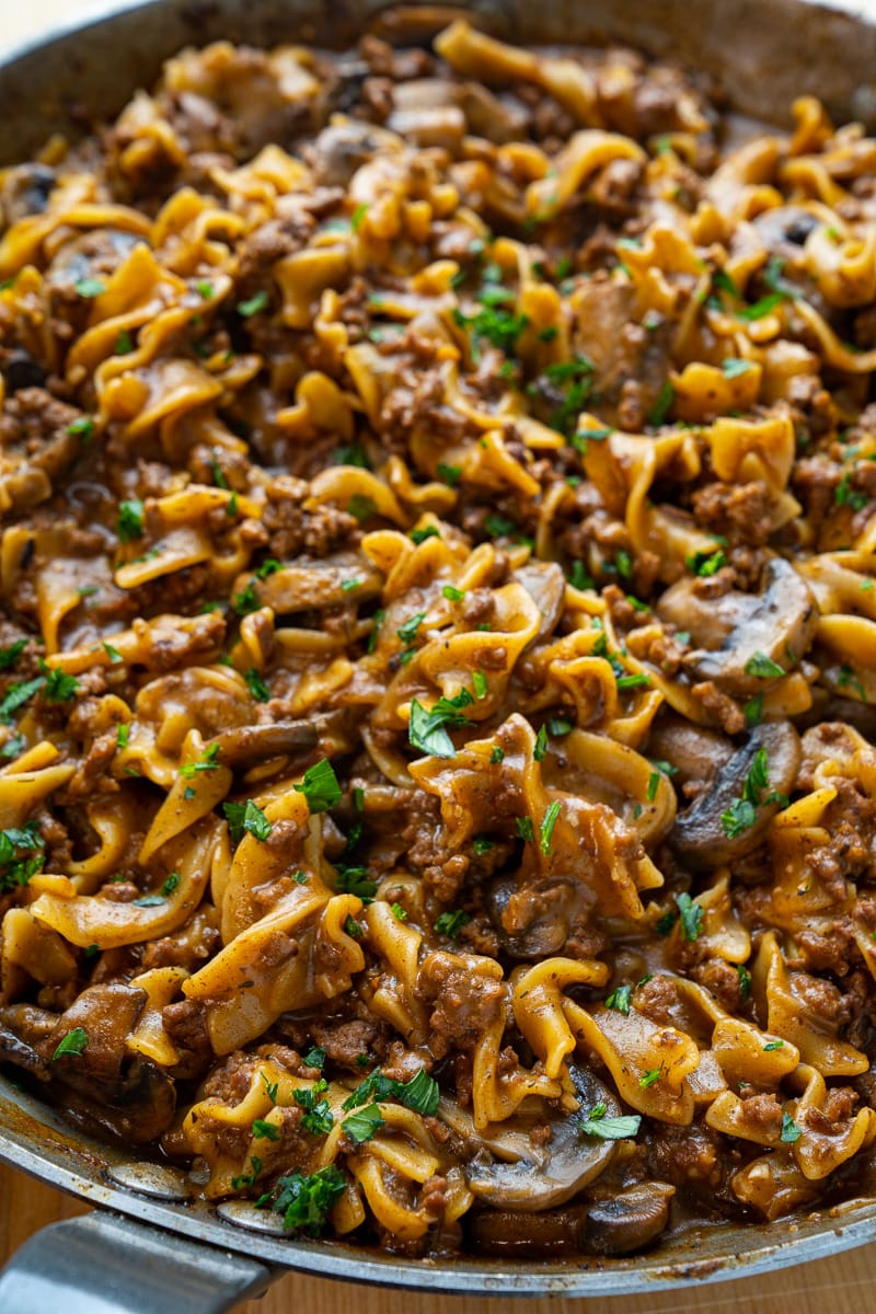 One-Pan Beef Stroganoff Recipe