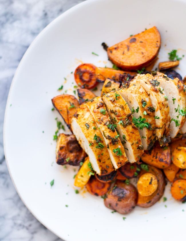 Herb-Roasted Chicken with Root Vegetables