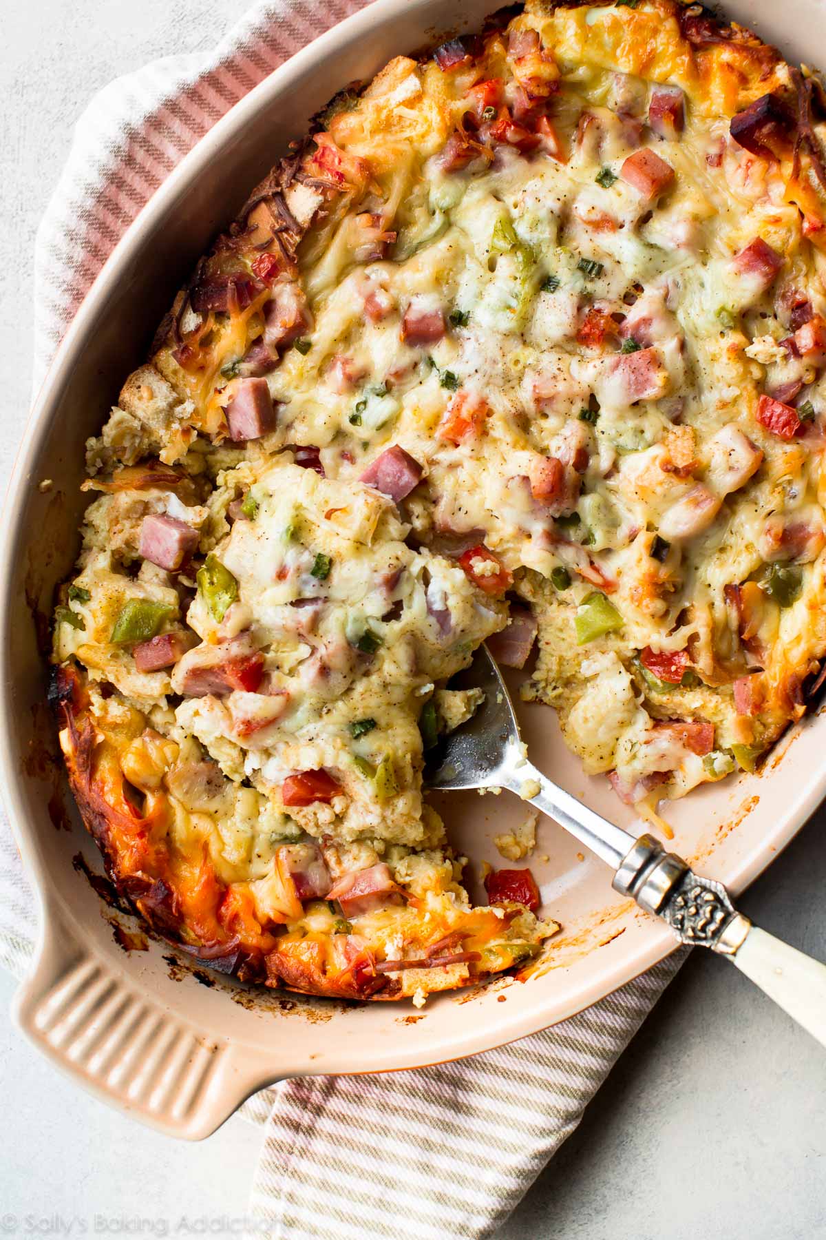 Ham and Cheese Breakfast Strata
