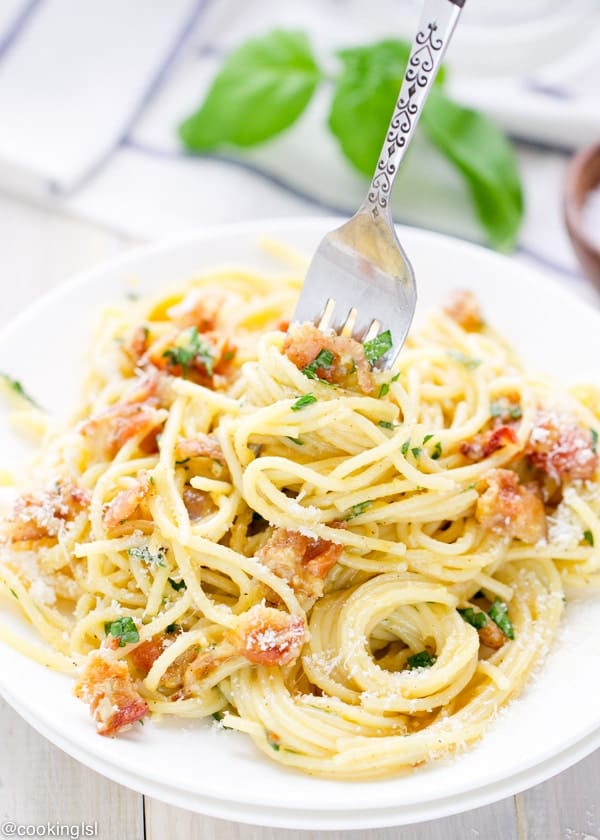 20-Minute Pasta Carbonara Recipe