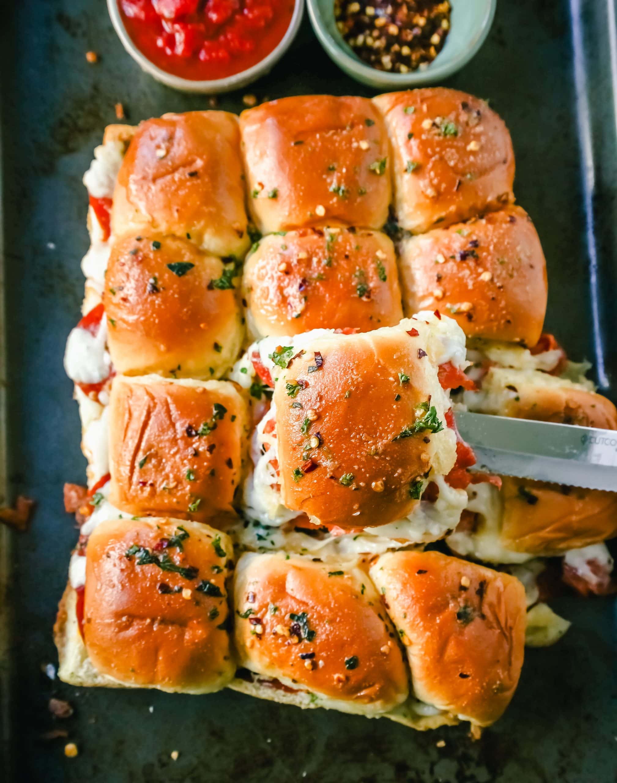 Pepperoni Pizza Sliders Recipe