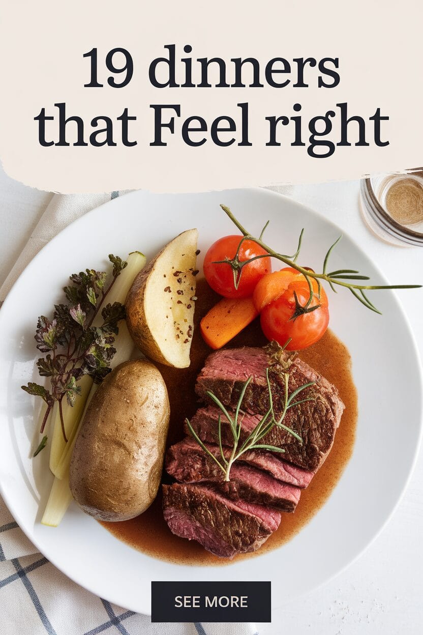 19 Dinners That Feel Right