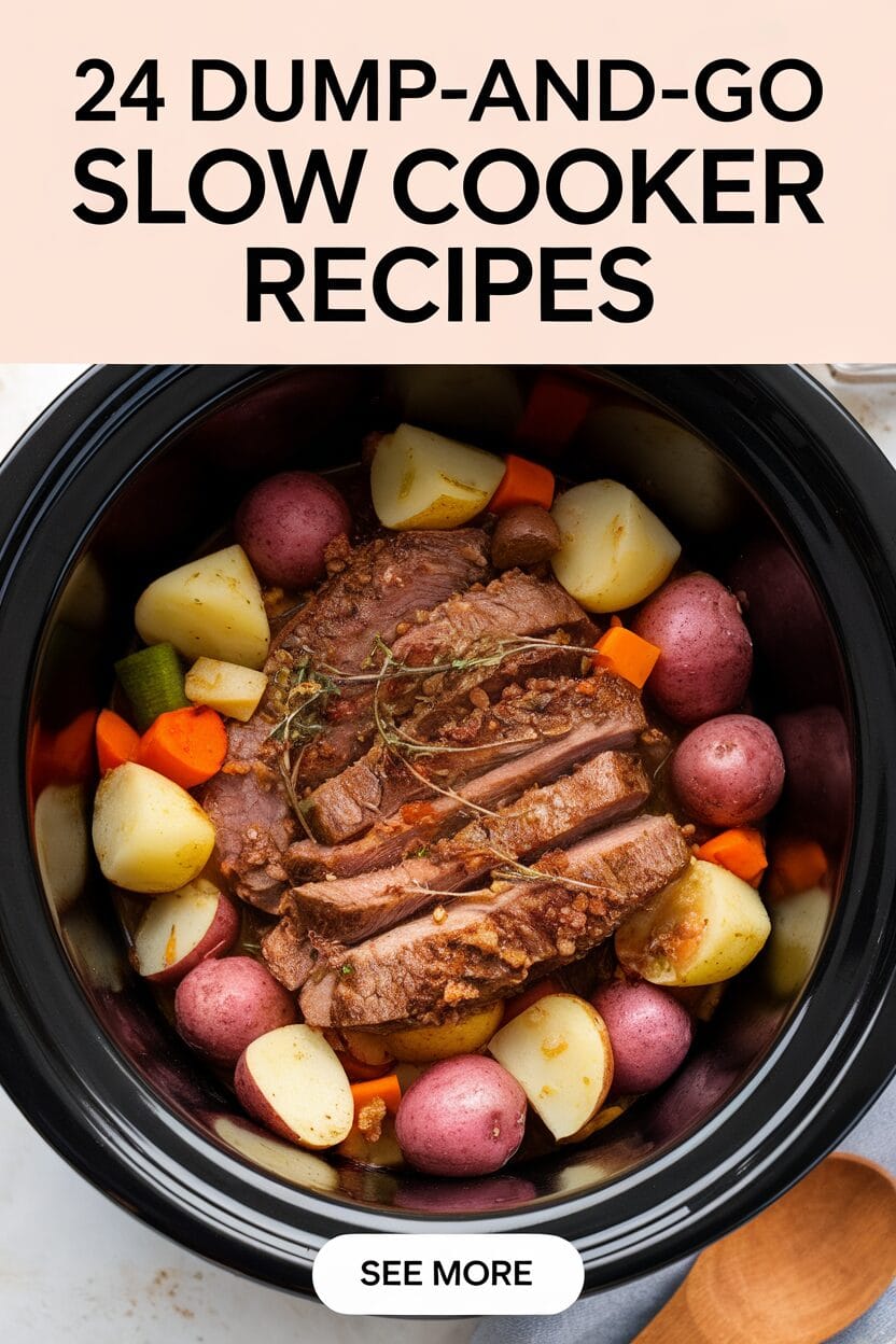 24 Dump-and-Go Slow Cooker Recipes