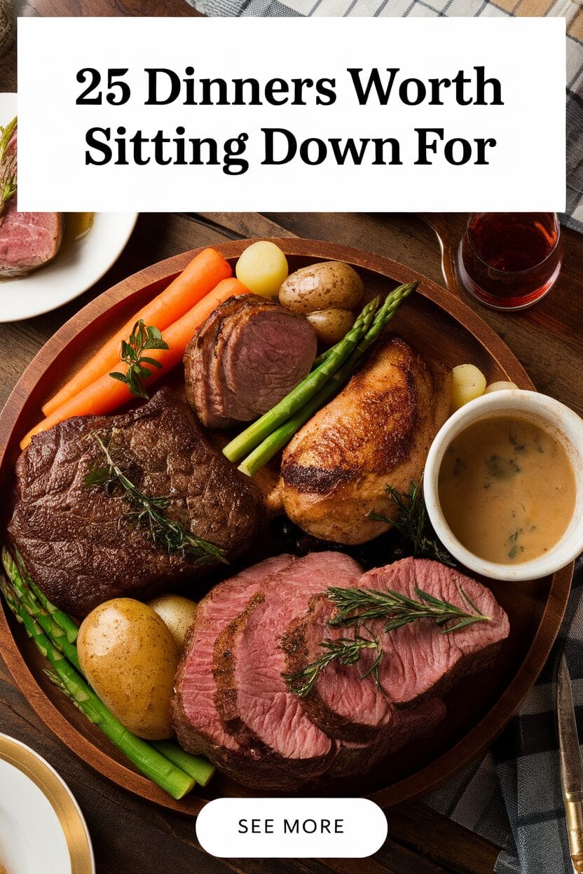 25 Dinners Worth Sitting Down For