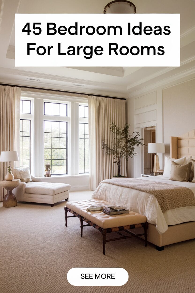 45 bedroom ideas for large rooms