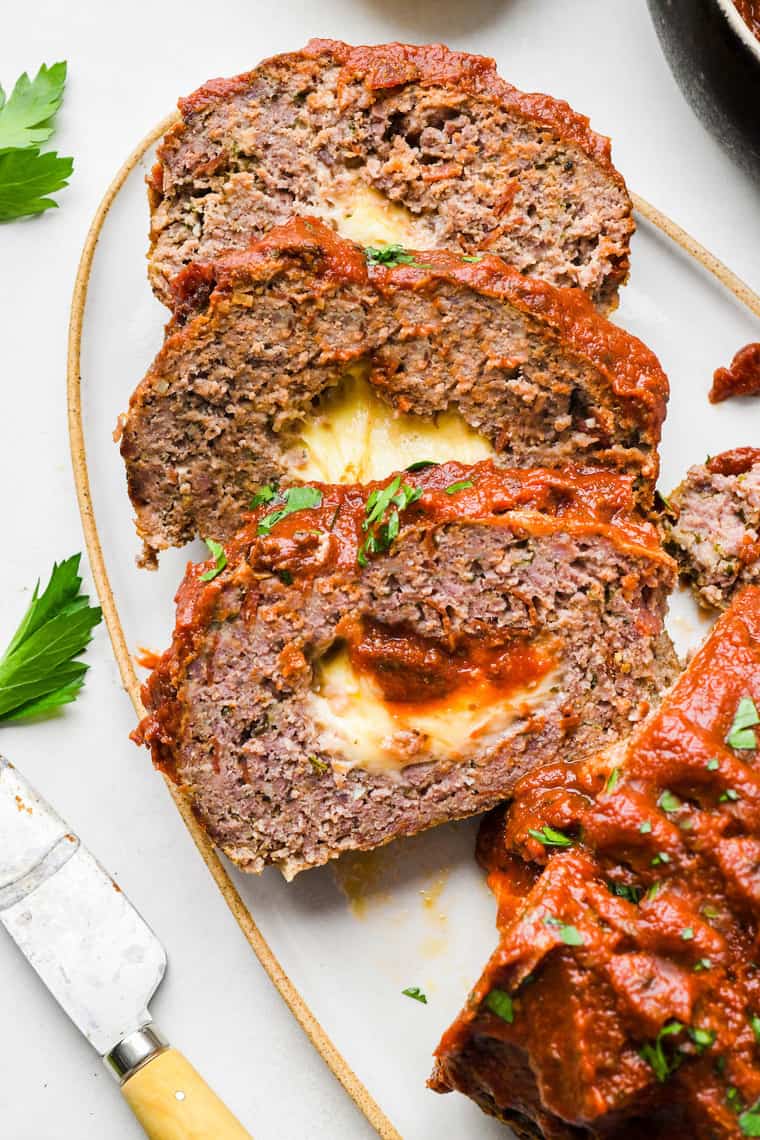 Pizza-Stuffed Meatloaf Recipe