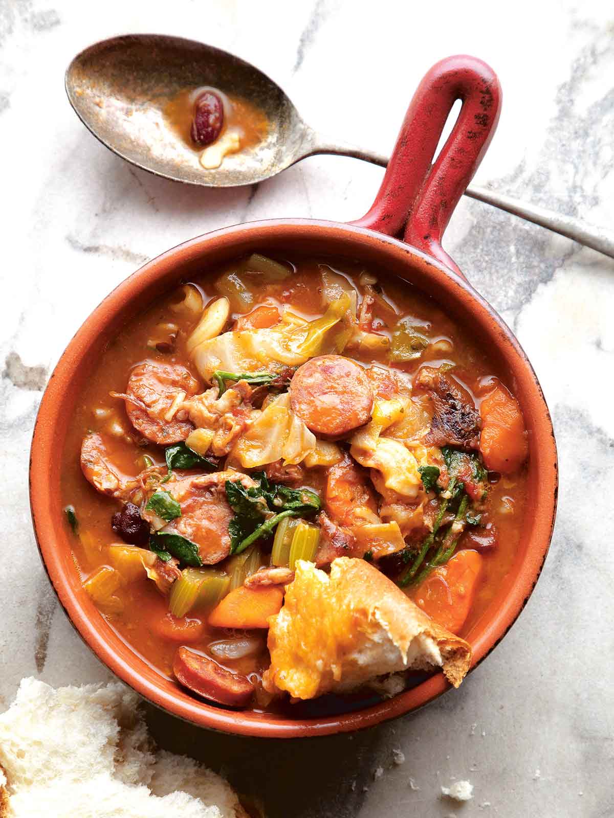 Slow Cooker Portuguese Bean Stew Recipe