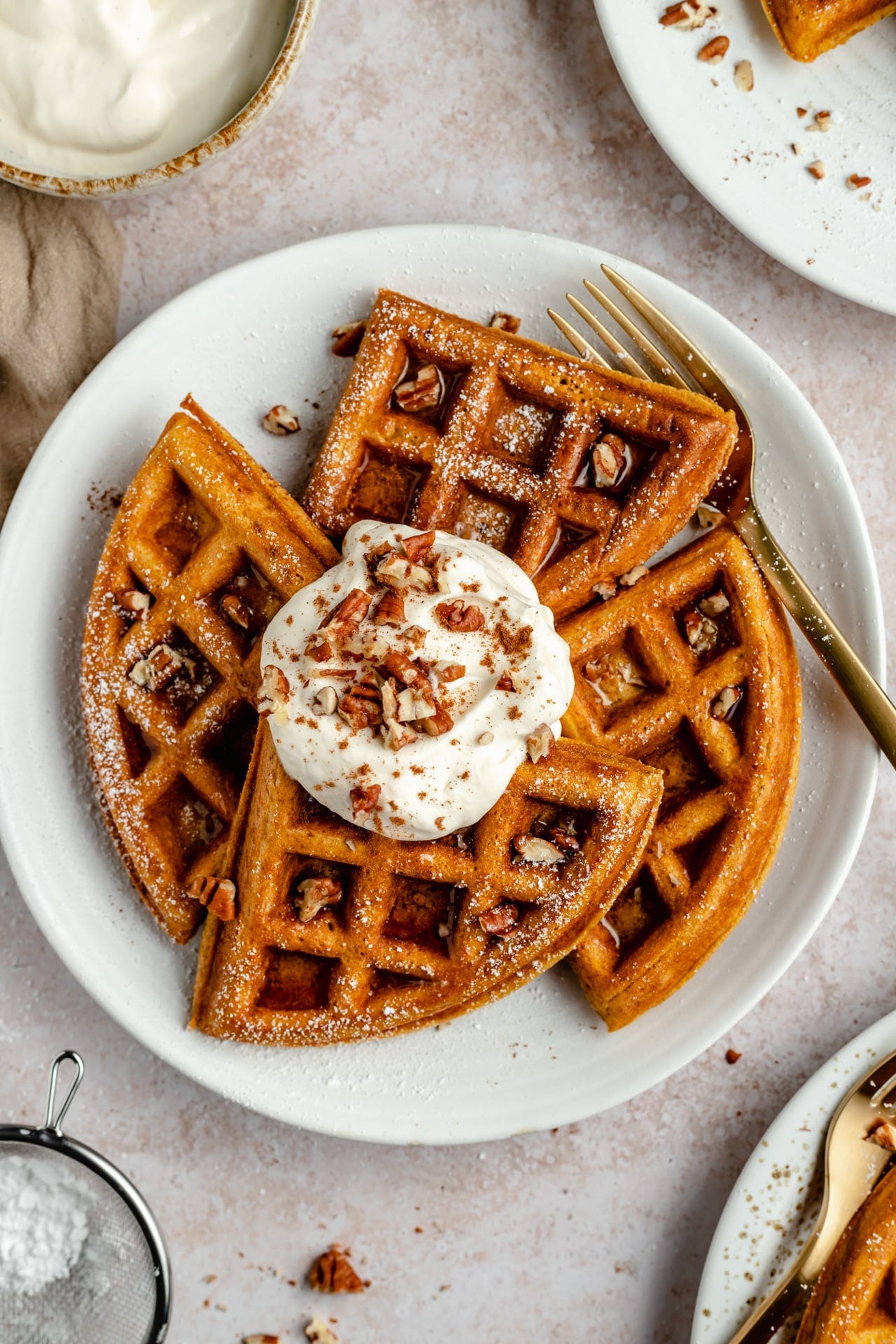 Pumpkin Spice Waffles Recipe