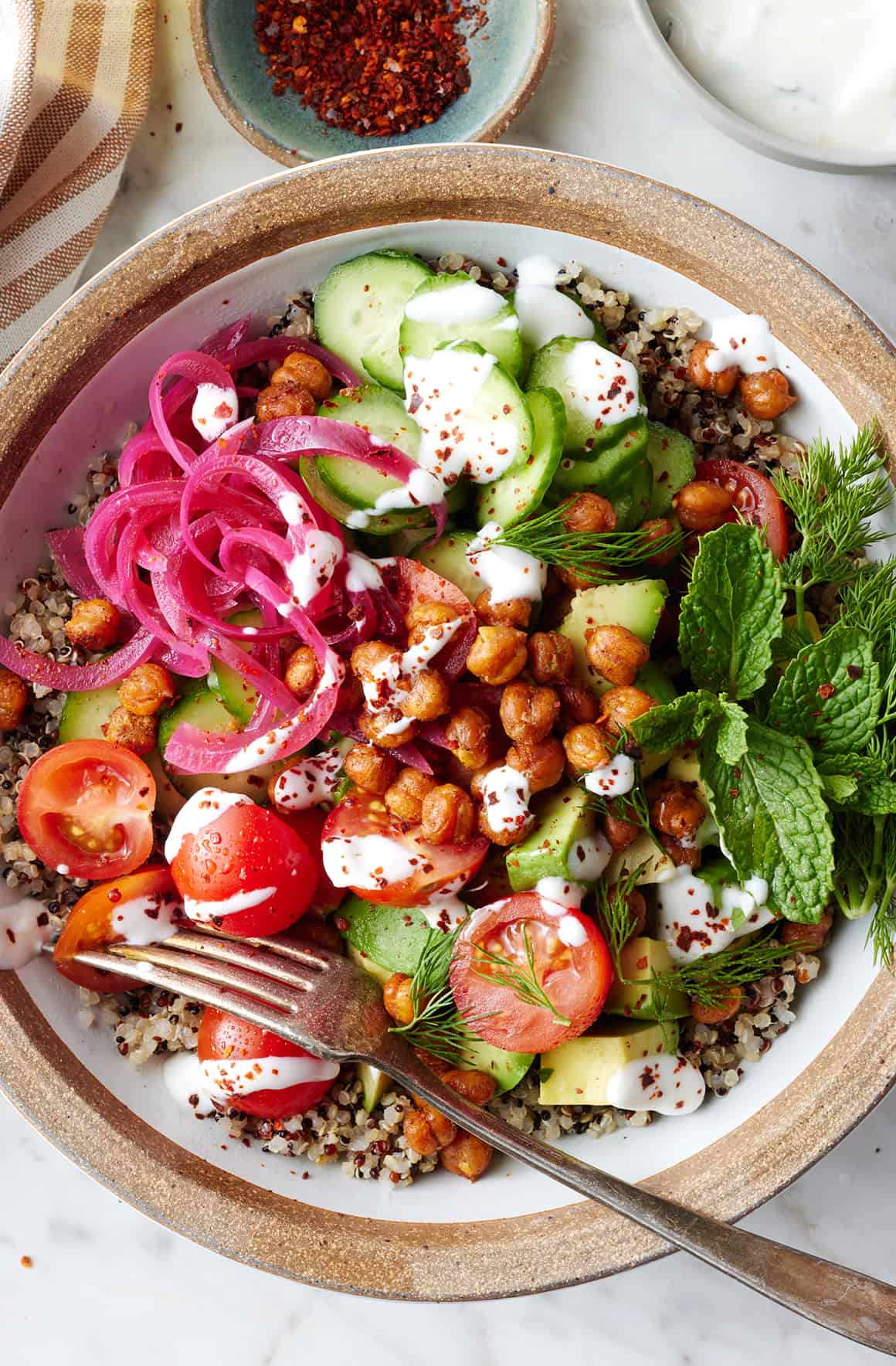 Quick Greek Quinoa Bowls Recipe