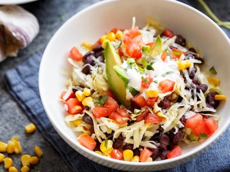 Quinoa Black Bean Burrito Bowl Recipe