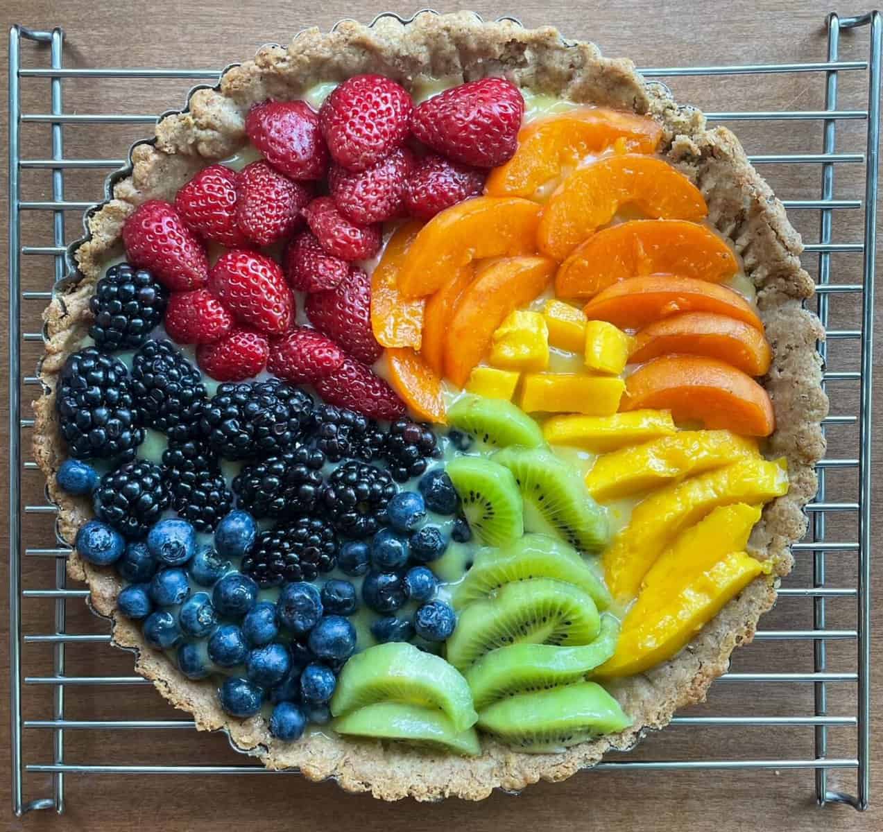 Rainbow Fruit Tart Recipe