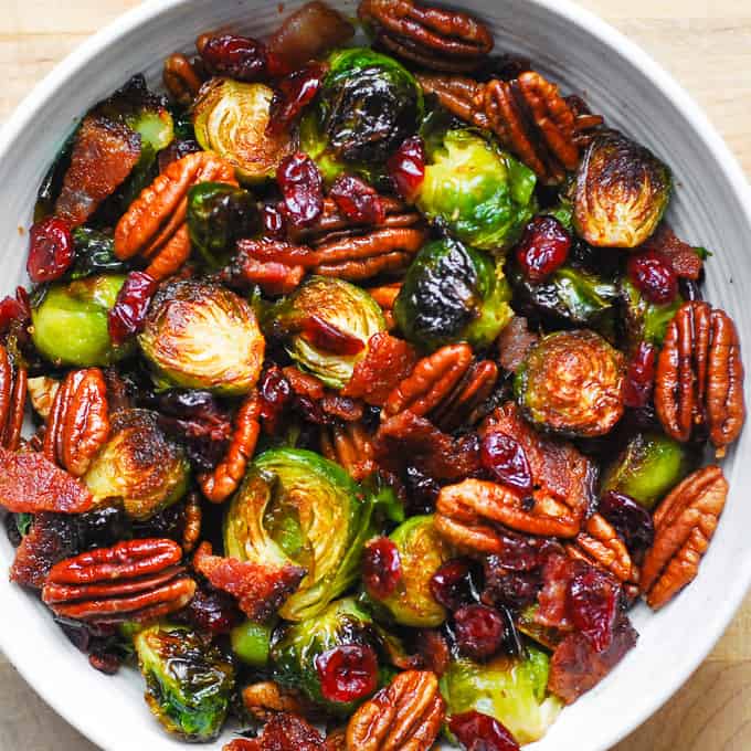 Roasted Brussels Sprouts with Pecans Recipe