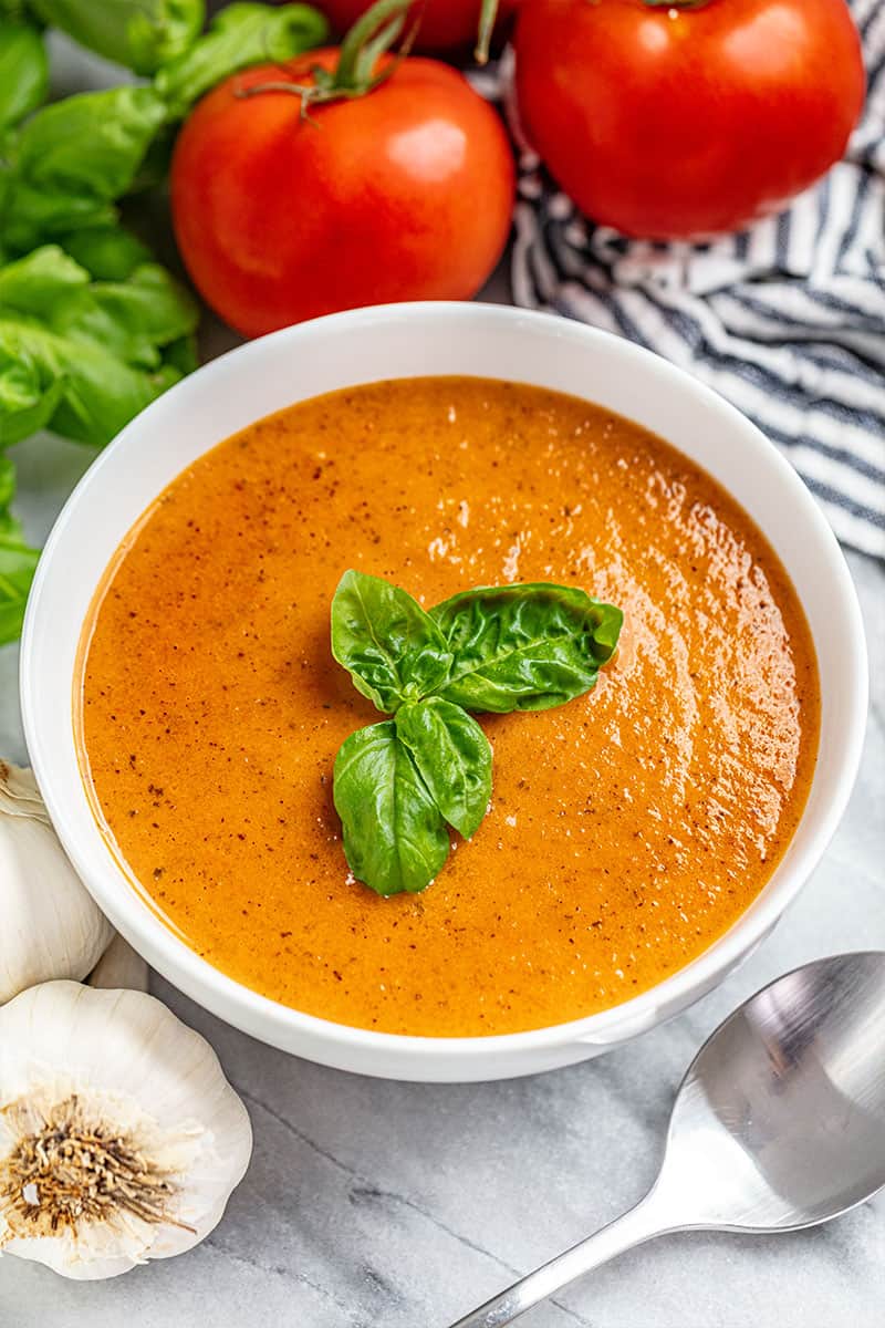 Simple Tomato Basil Soup Recipe