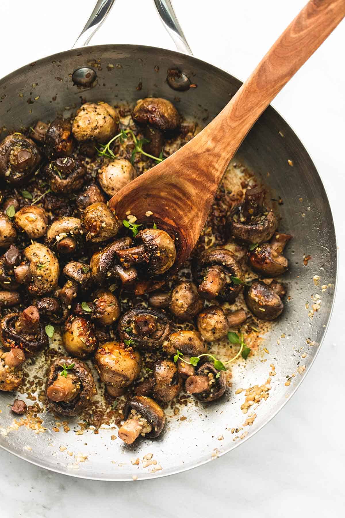 Garlic Butter Sautéed Mushrooms Recipe
