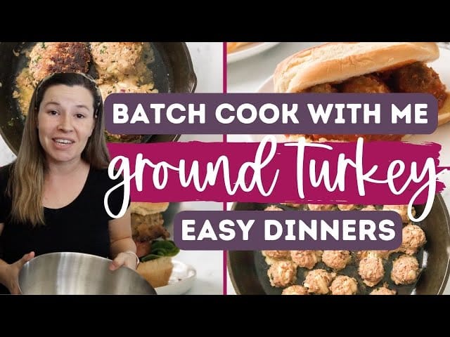 Batch Cook Ground Turkey Recipe