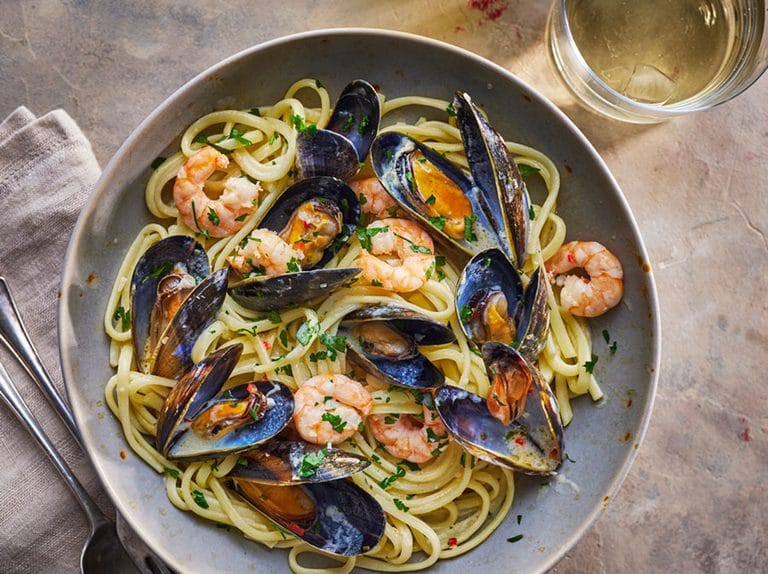 Seafood Linguine Recipe