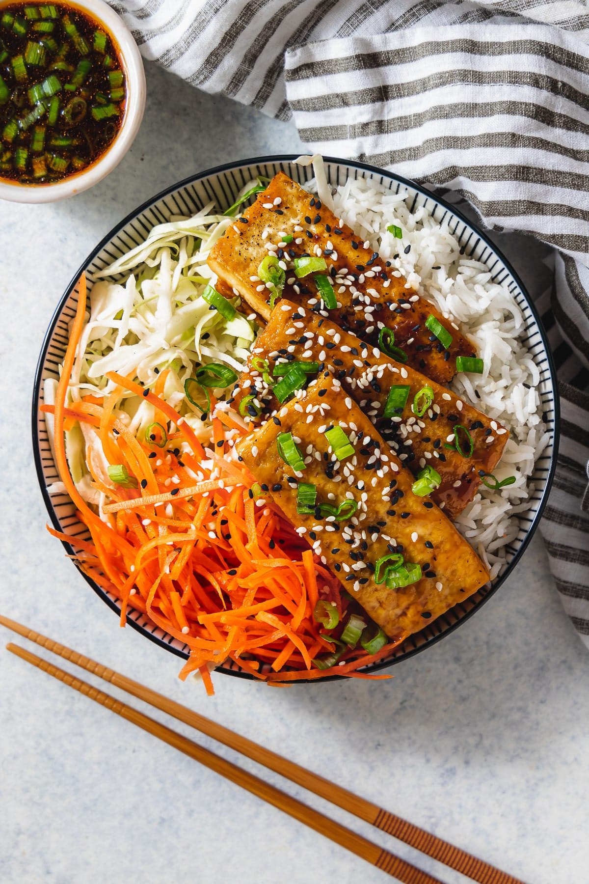 Asian Sesame Tofu Bowl Recipe