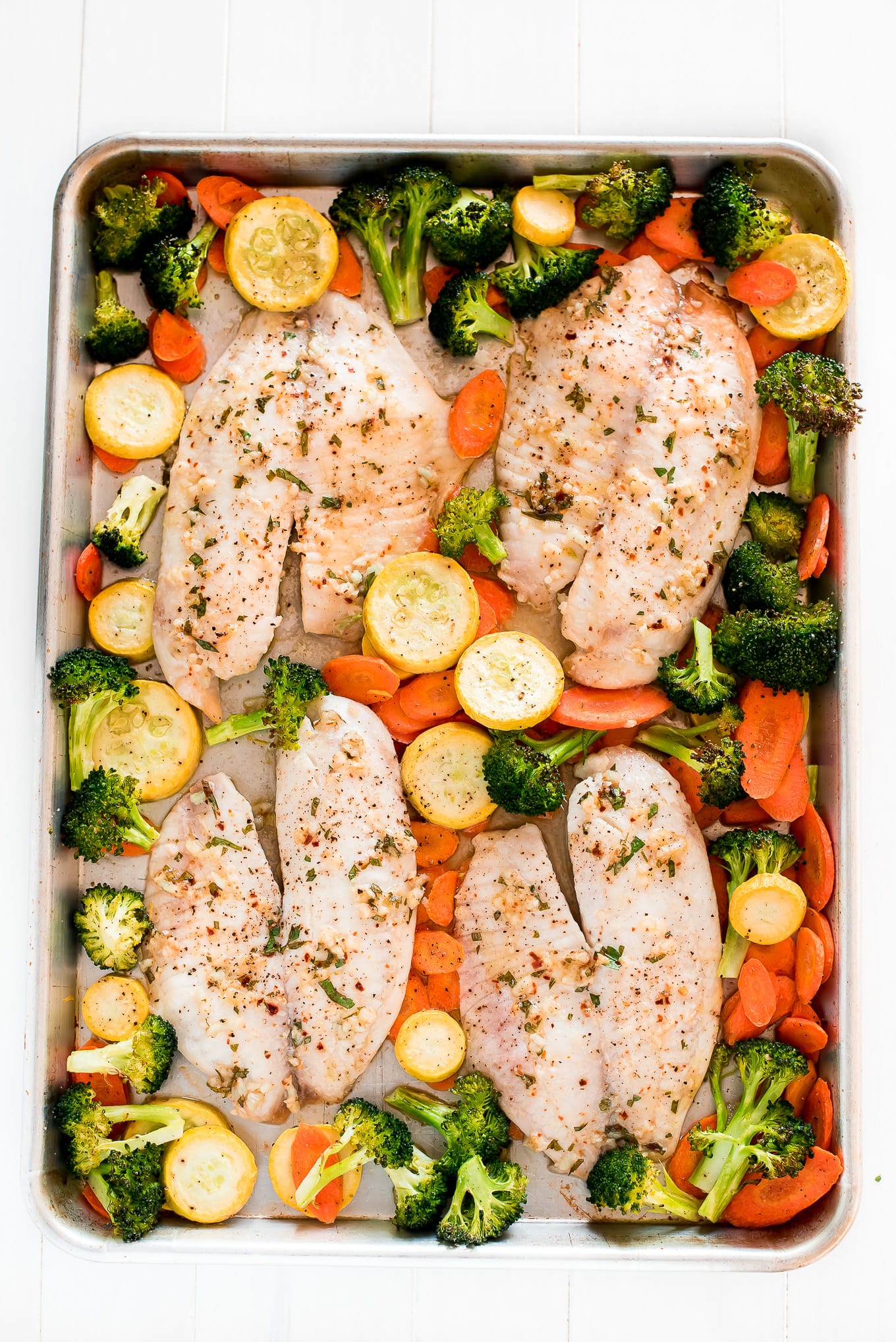 Sheet Pan Tilapia and Vegetables Recipe