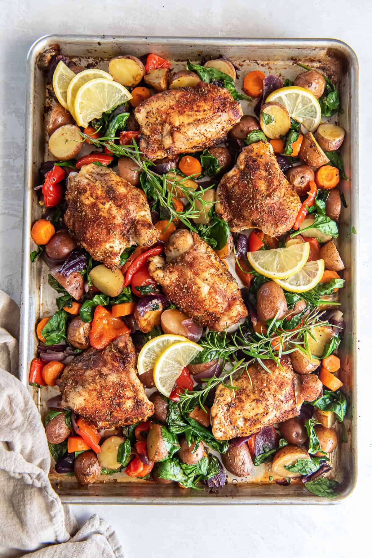 Sheet Pan Chicken and Roasted Vegetables Recipe
