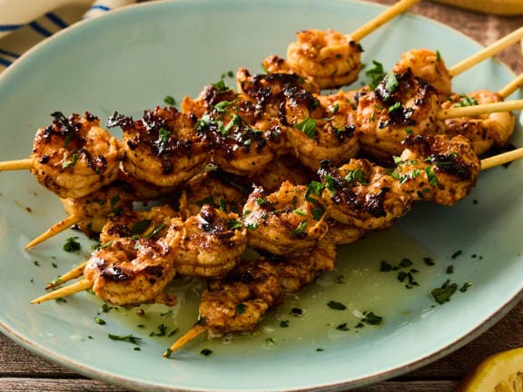 Lemon Herb Shrimp Skewers Recipe