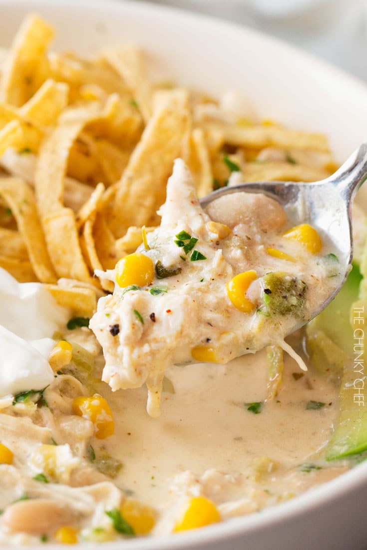 Slow Cooker Creamy White Chicken Chili Recipe