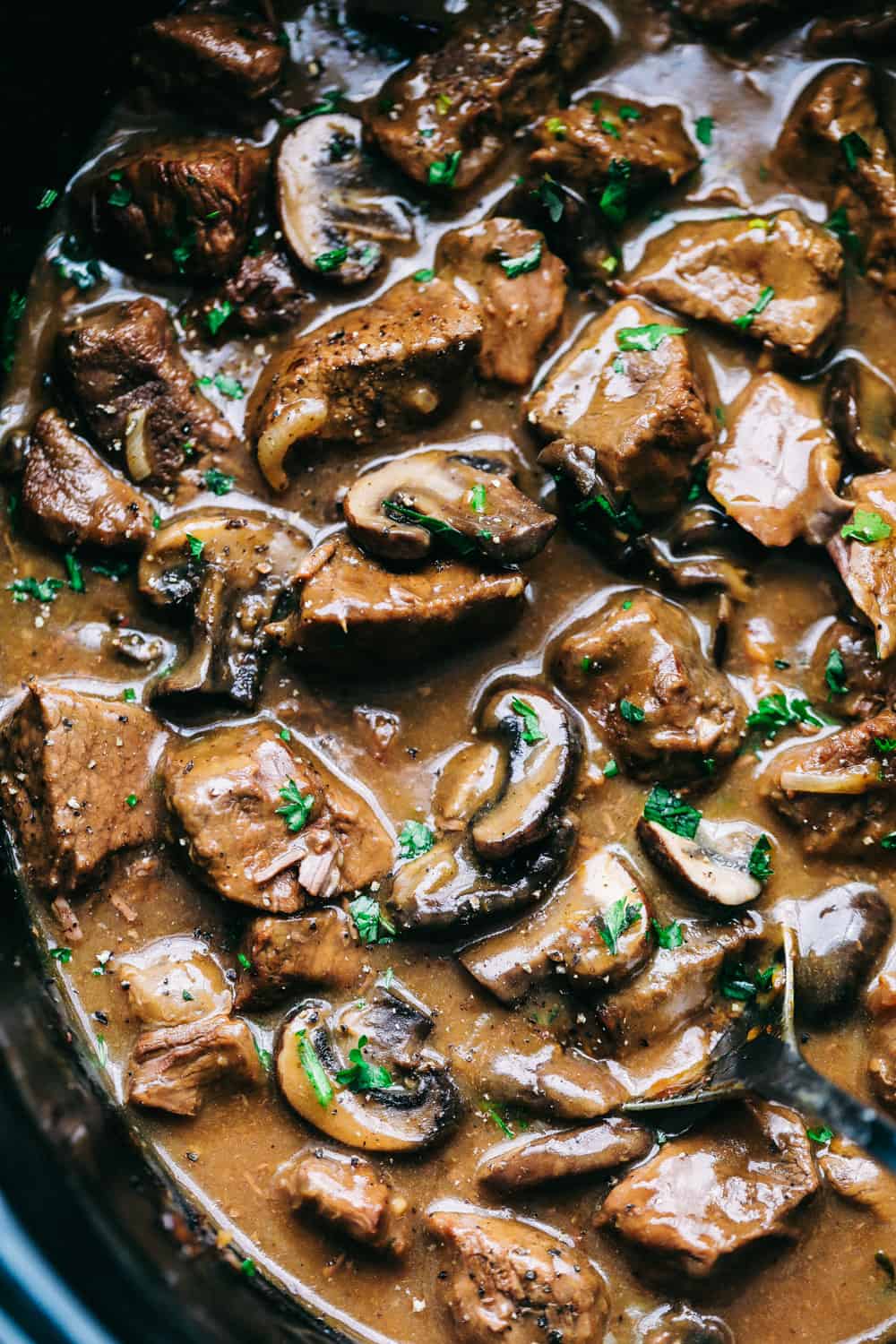 Slow Cooker Beef Tips Recipe