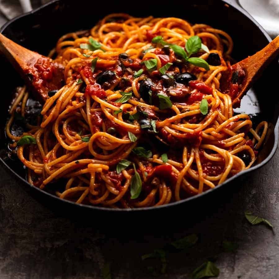 Spaghetti alla Puttanesca Recipe