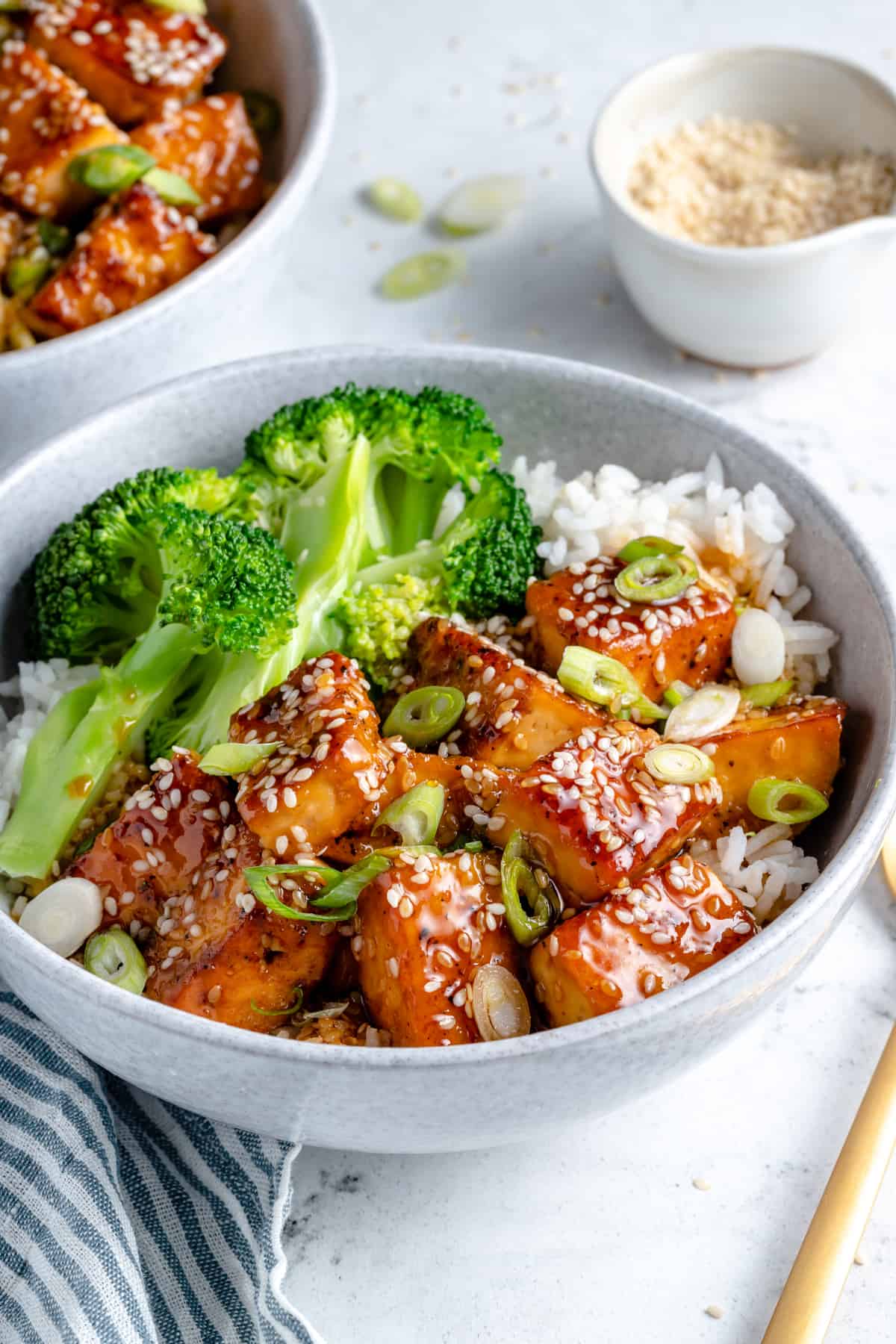 Crispy Teriyaki Tofu