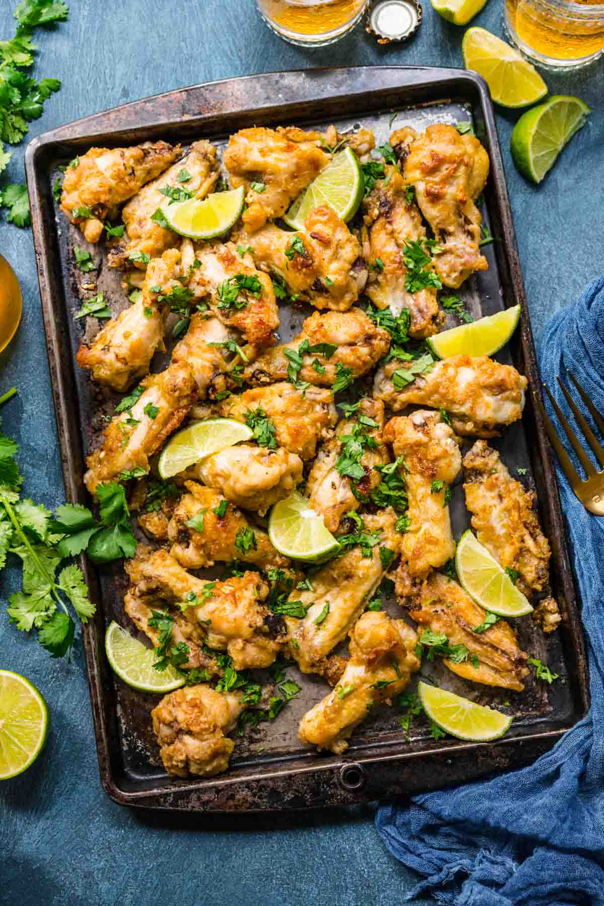 Sheet Pan Thai Curry Chicken Wings with Green Beans