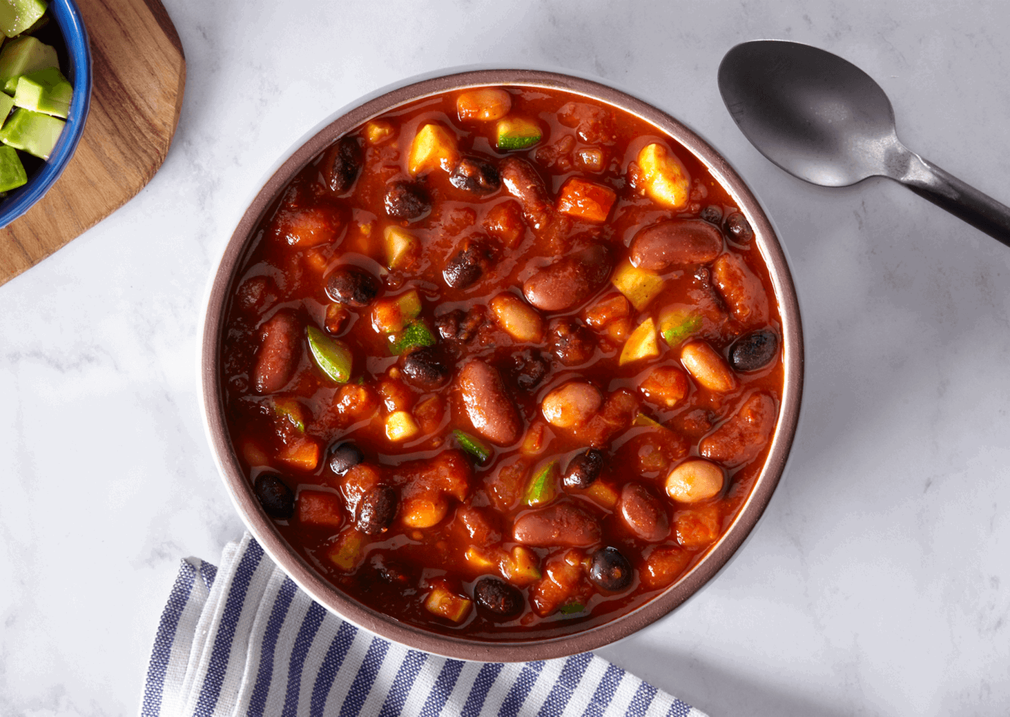 Three-Bean Vegetarian Chili