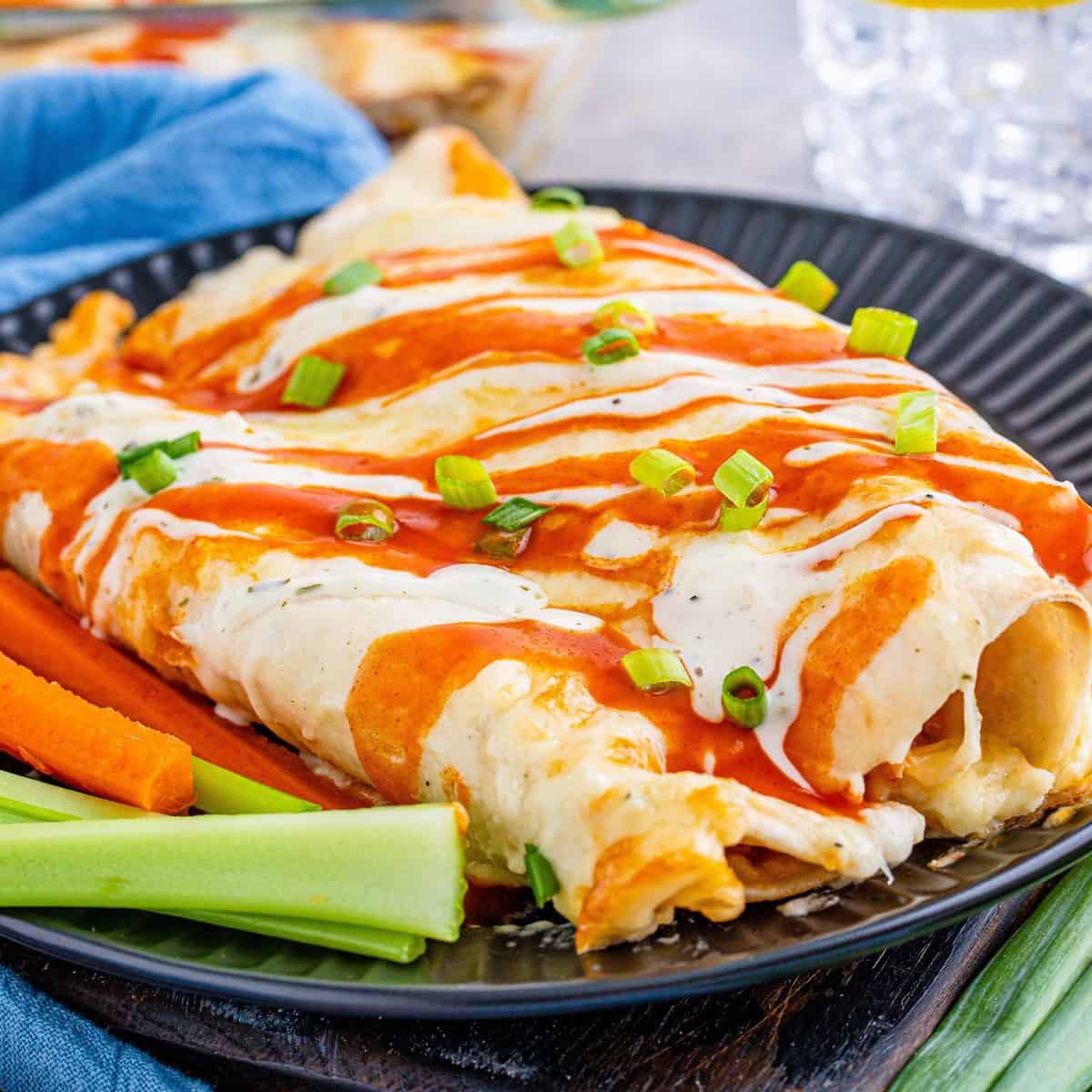 Buffalo Chicken Enchiladas Recipe
