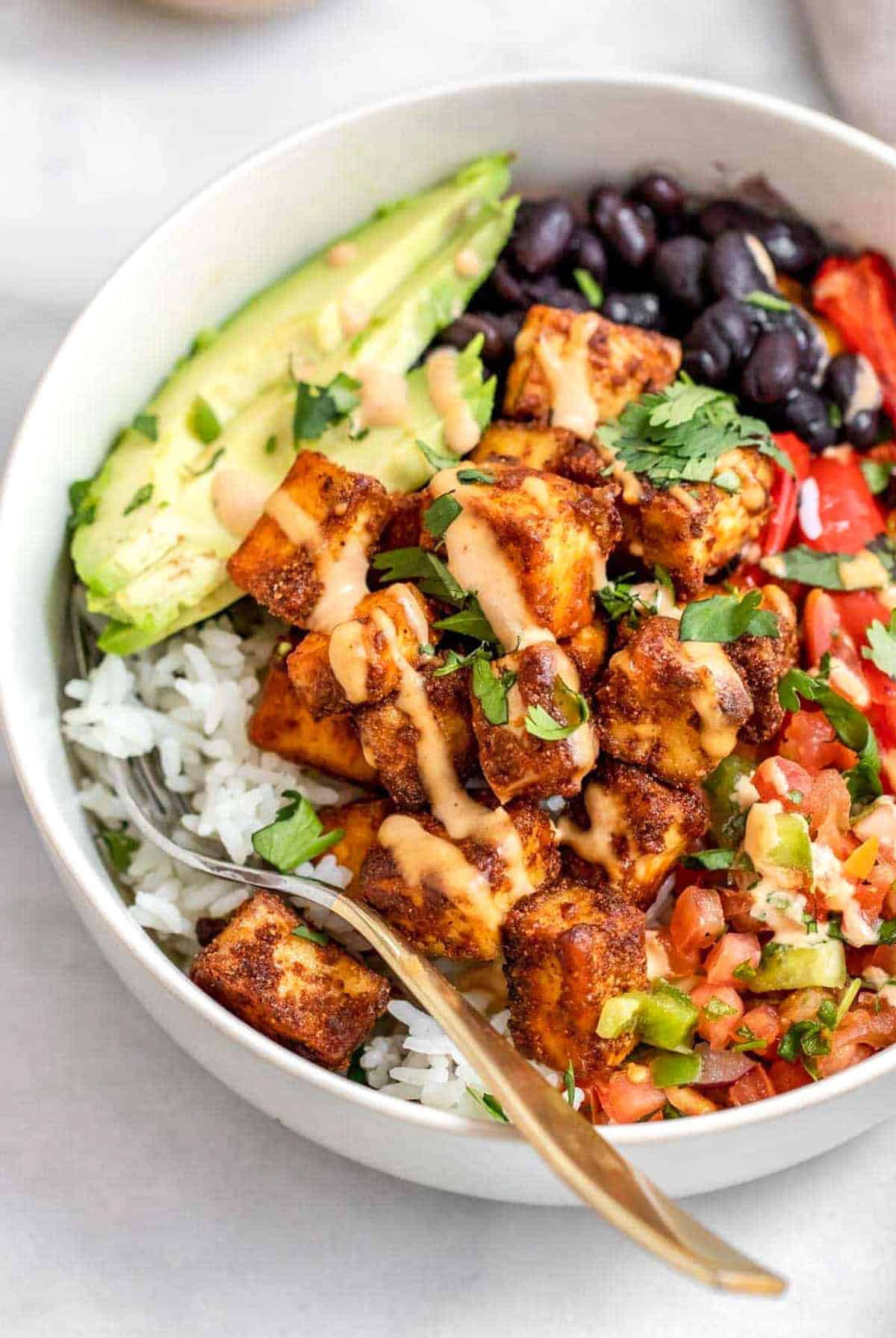 Roasted Tofu Bowl Recipe