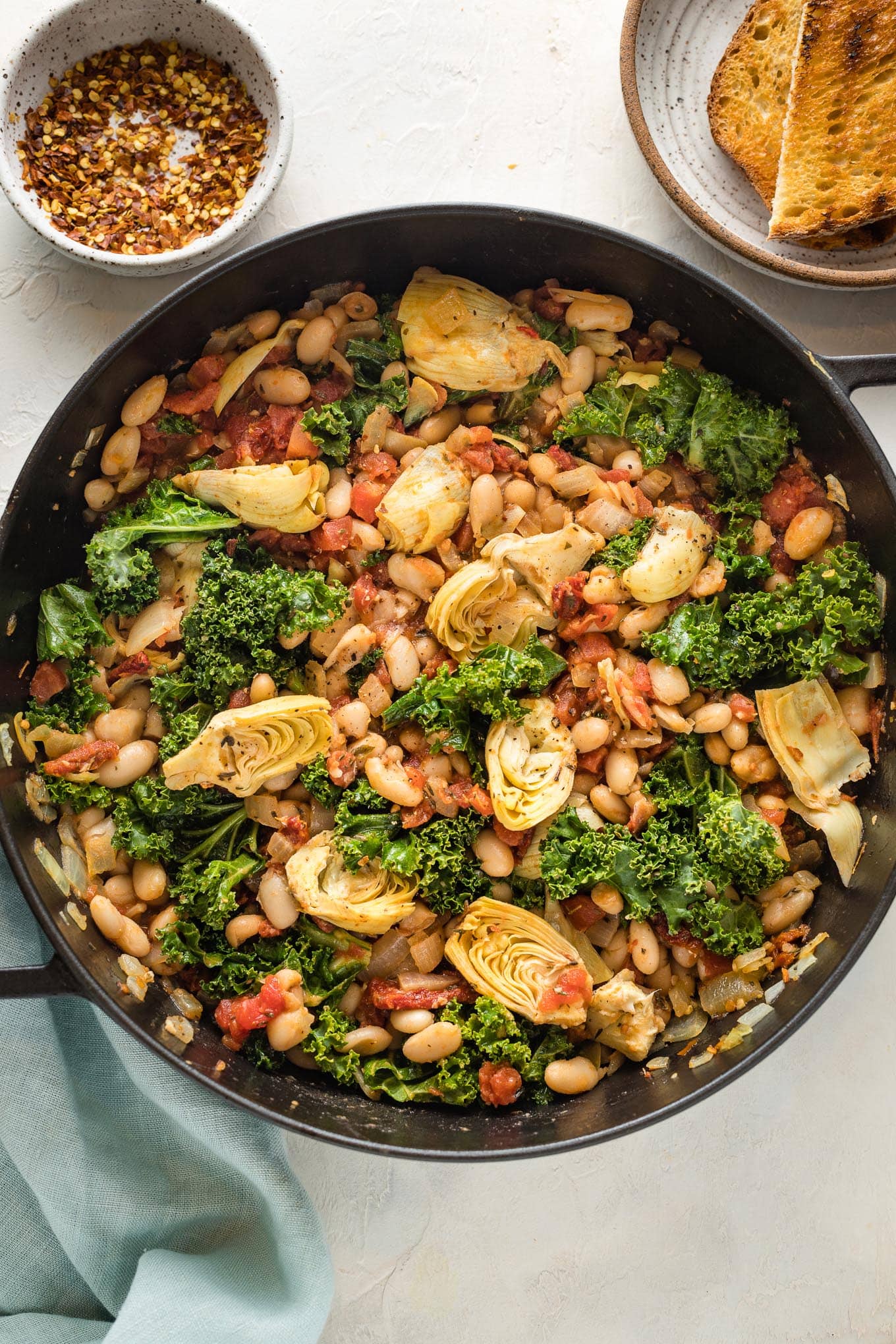 Tuscan White Bean Skillet Recipe